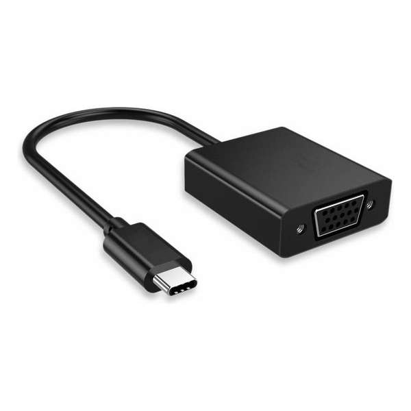 Choetech USB-C naar VGA adapter Full HD 1920x1200 en 1080P - Zwart