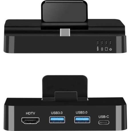 USB 3.1 Type-C to 4K-HDMI+ USB3.0 HUB+SD/TF Card reader+Type-C/F Charging docking