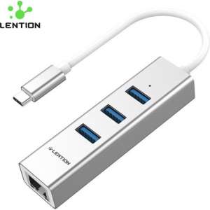 Lention - USB-C - 3x USB 3.0 Poorten - Ethernet/Internetkabel plug - CB-TP-C23s