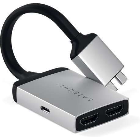 Satechi Type-C Dual HDMI Adapter - Zilver