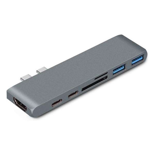 USB-C Hub Adapter 7-in-1 - voor MacBook Pro & MacBook Air - Space Gray