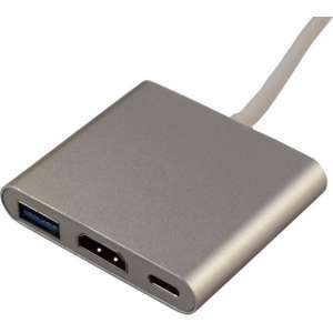USB Type C naar HDMI, USB 3.0 en USB Type C
