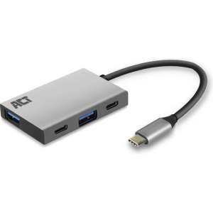 USB-C 3.2 Gen2 naar 2x USB-C & 2x USB-A Hub - AC7070