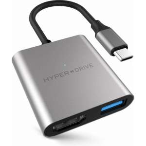 Hyper 3-in-1 USB-C Hub - Space Gray