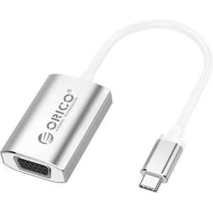 Orico USB-C naar VGA adapter 4K 1080P @60Hz - Aluminium - Zilver