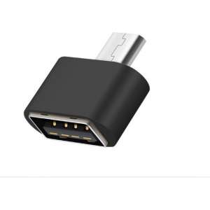 DrPhone OTG2® Micro USB naar USB 2.0 Female Adapter Mini OTG Converter – Zwart