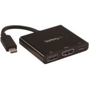StarTech.com USB-C multiport adapter met HDMI USB 3.0 poort 60W PD zwart