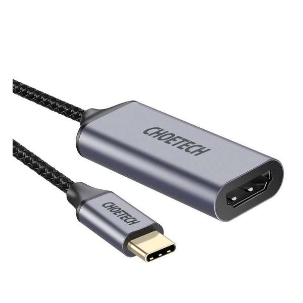 Choetech Aluminium USB-C naar HDMI adapter - 4Kx2K @60Hz - Coax