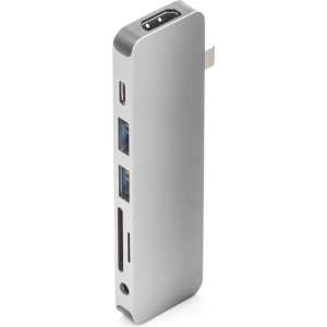 Hyper Solo Hub 7 in 1 voor Macbook & USB-C devices - Zilver