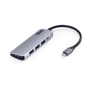 SBVR - 5 in 1 Type-C Multifunctionele Hub - 4x USB 3.0 / Micro USB