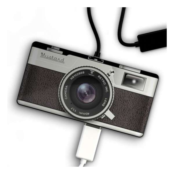 Mustard Desktop USB Verdeler - Super Hub Camera - Zwart