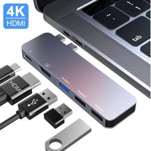 MacBook USB-C Adapter Hub 5 in 1 | HDMI / USB-C Data & Power Delivery / USB-A 2.0 & 3.0