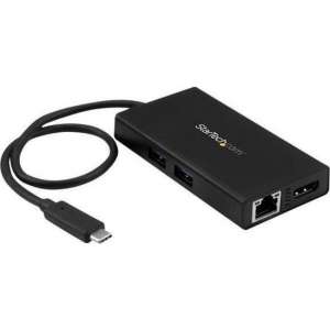 StarTech.com USB-C multiport adapter met 4K HDMI 2x USB-A poorten 60W PD zwart