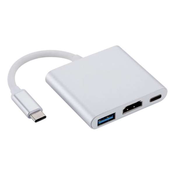 USB-C naar HDMI, USB-A en USB-C Adapter