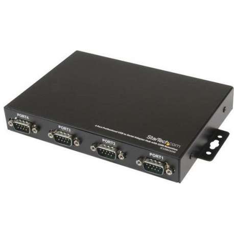 StarTech.com interface hubs Professionele USB naar 4 Seriële Poort Adapter Hub met COM-behoud