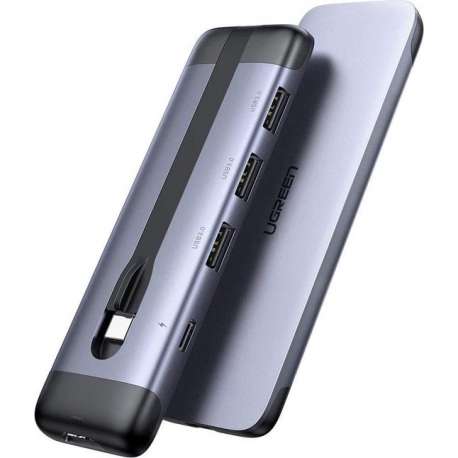 UGREEN - USB-C adapter voor Macbook - 4K HDMI - USB 3.0 - portable - Space Gray