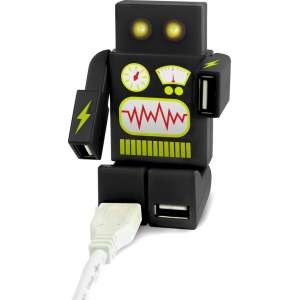 Mustard Desktop USB Verdeler - RoboHub 2000 - Zwart