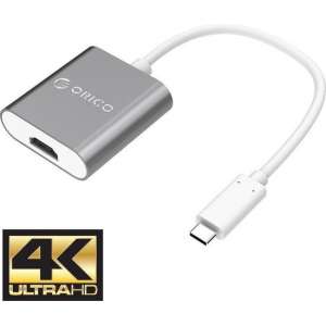 Orico USB-C naar 4K HDMI adapter  Ultra HD - Aluminium - Grijs