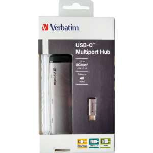 Verbatim USB-C multipoort Hub USB 3.0