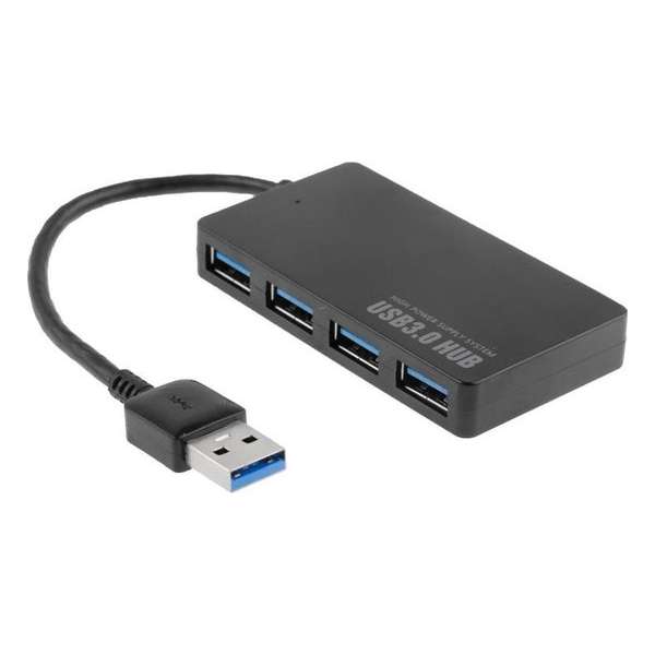 Portable super snelle 4 Poorts USB 3.0 HUB LED Indicator 5Gbps Hot-swap en Plug en Play