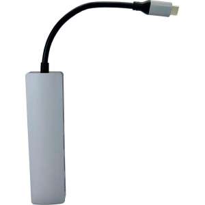 iMounts USB-C hub - Aluminium - HDMI USB - Apple Silver