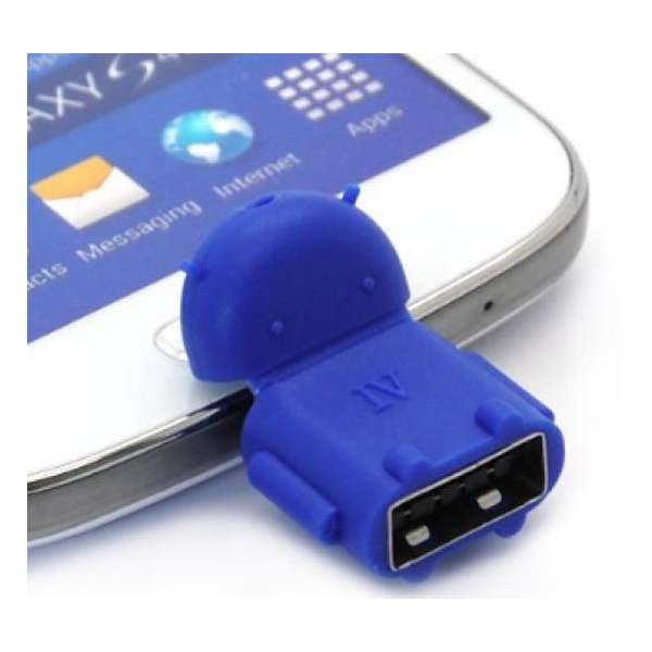 OTG adapter Micro USB naar USB mini - kleur willekeurig