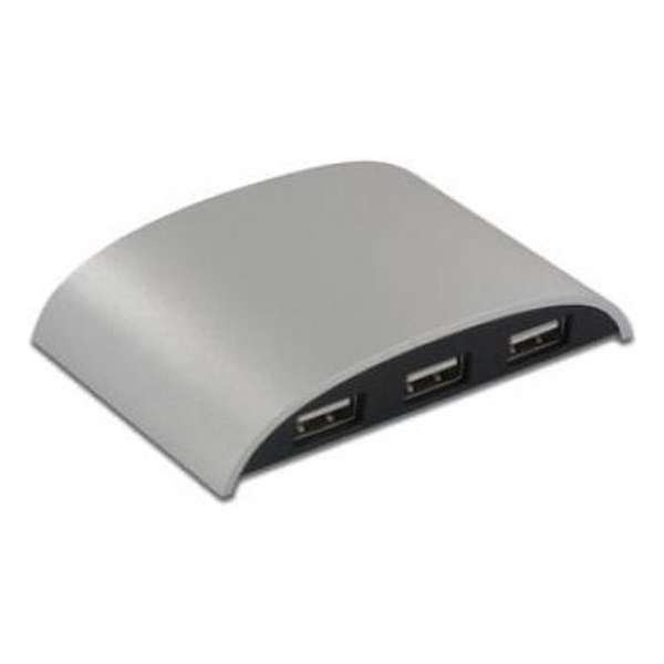 LMP iHub 3.0, 4 Port USB 3.0 Hub, LED, Alu-design, incl. power adaptor 5V/4A,