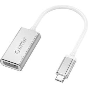 Orico USB-C naar DP adapter  4K Ultra HD @60Hz - Aluminium - Zilver