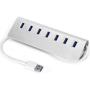 USB 3.0 Hub Station met 7x USB aansluiting / Zilver