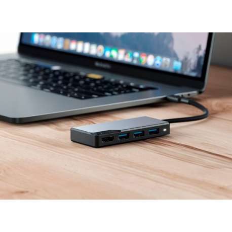 Alogic Alogic Adapter Fusion Core USB-C 5-in-1 HDMI & USB grau