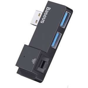 USB-A naar RJ45 Ethernet LAN Adapter met 2*USB3.0 voor Surface Pro