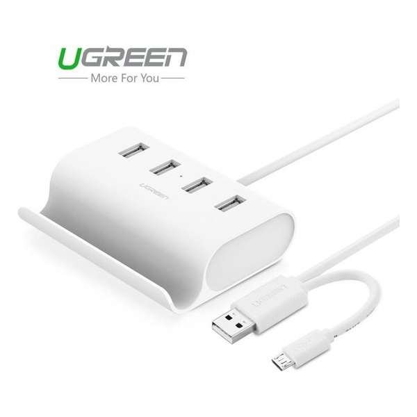 4 Port Hub USB 2.0 Micro USB OTG met Telefoonhouder UG035