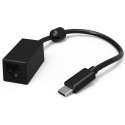 Hama 00177104 kabeladapter/verloopstukje USB-C RJ45 Zwart