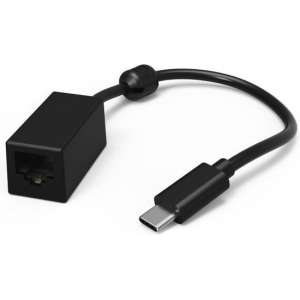 Hama 00177104 kabeladapter/verloopstukje USB-C RJ45 Zwart