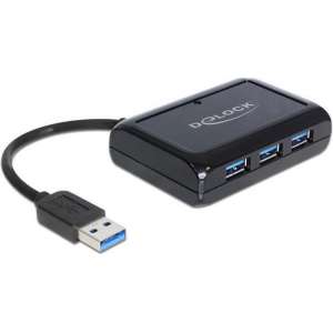 Delock USB 3.0 Hub 3 Port + 1 Port Gigabit LAN 10/100/1000