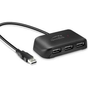 Speedlink SNAPPY EVO USB Hub - Passive 4-Port - USB 2.0 - Zwart