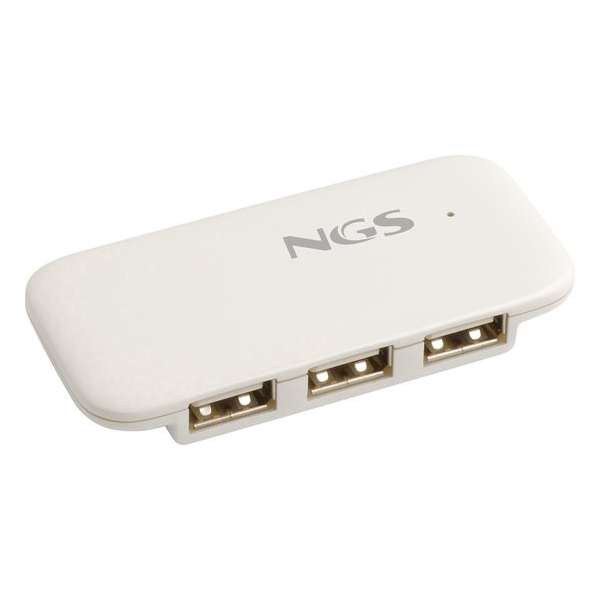 NGS iHub4 - HUB - 4 USB-poorten - 2.0 - wit