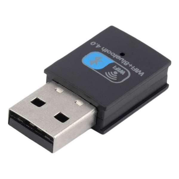 Robotsky Wifi + Bluetooth  4.0 Dongle 2 in 1 USB Dongel  Plug&Play (Bluetooth 10 Meter)