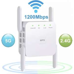Dualband 5G WiFi Repeater 1200 Mbps lange afstand wifi signaalversterker