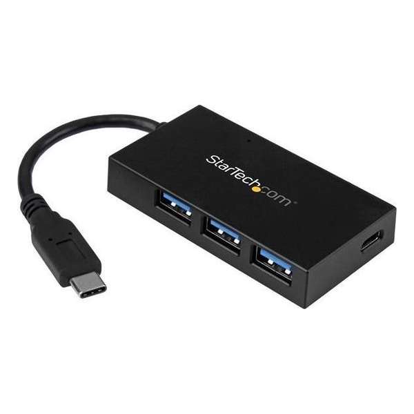 4 Port USB 3.0 Hub w/ USB-C & Power Adap