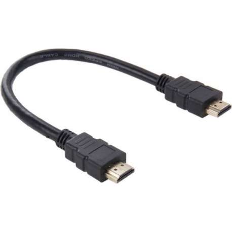 HDMI kabel 28cm (kort) - HDMI 1.3 versie - High Speed 4K - HDMI Male naar HDMI Male kabel - Zwart