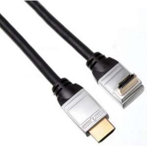 HDMI male naar HDMI male haaks - Zwart - 1.8 meter