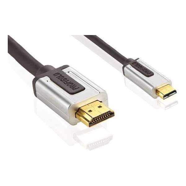 High Speed HDMI kabel met Ethernet HDMI-Connector - HDMI Micro-Connector Male - 2.00 m
