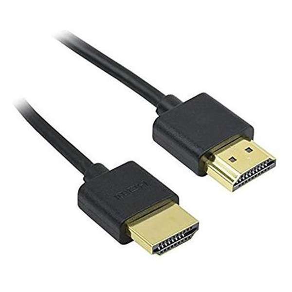 NÖRDIC HDMI-N2010 HDMI 1.4 dunne kabel Ultra HD 4k, HDR Color en ARC, 1 m, zwart