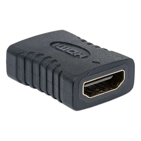 HDMI Stekker - Verguld - Zwart - Koppelstuk om HDMI kabels te verlengen | adapter |