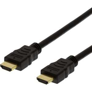Deltaco HDMI-1060D-FLEX HDMI kabel 7 m HDMI Type A (Standaard) Zwart