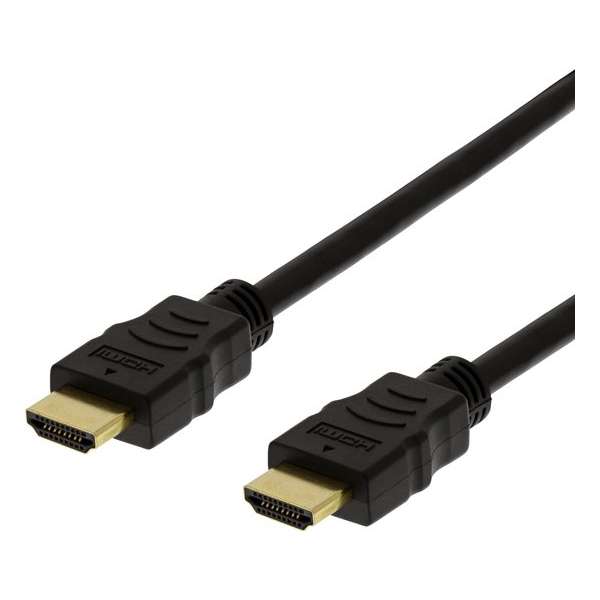 Deltaco HDMI-1060D-FLEX HDMI kabel 7 m HDMI Type A (Standaard) Zwart