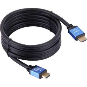 HDMI kabel - 4K - HDMI naar HDMI - HDMI 19 Pin Male naar HDMI 19 Pin Male - Blue line - 2 m