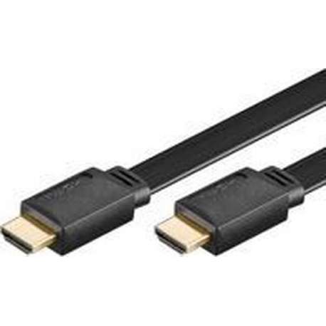 Goobay HDMI kabel plat - zwart - 1 meter
