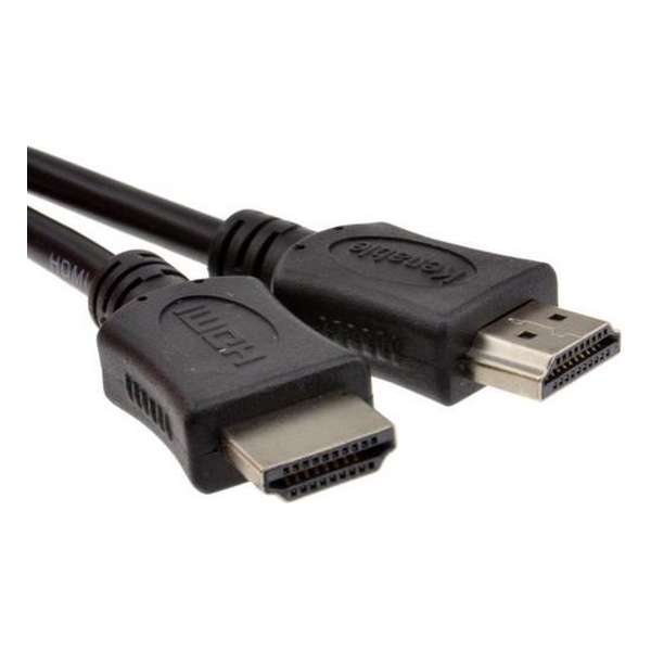 HDMI Kabel | High Speed 3DTV 1.4 | Kabel met Ethernet | HDMI Connector | 2 meter | Zwart